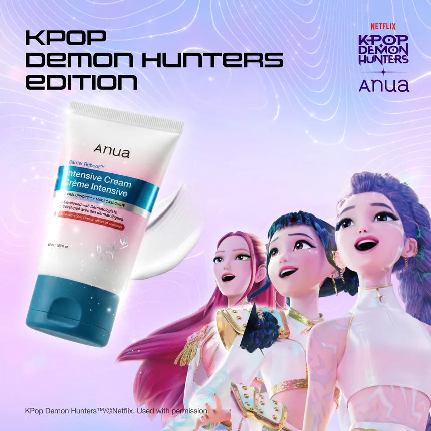 ANUA × KPOP DEMON HUNTERS BARRIER REBOOT INTENSIVE CREAM FOR DRY AND SENSITIVE SKIN 50ML