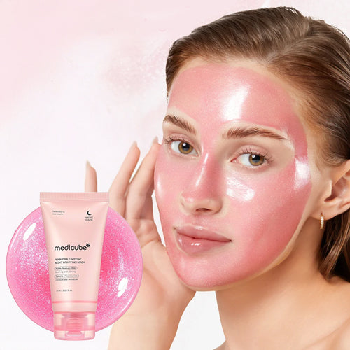 MEDICUBE PDRN PINK CAFFEINE NIGHT WRAPPING MASK 75ML