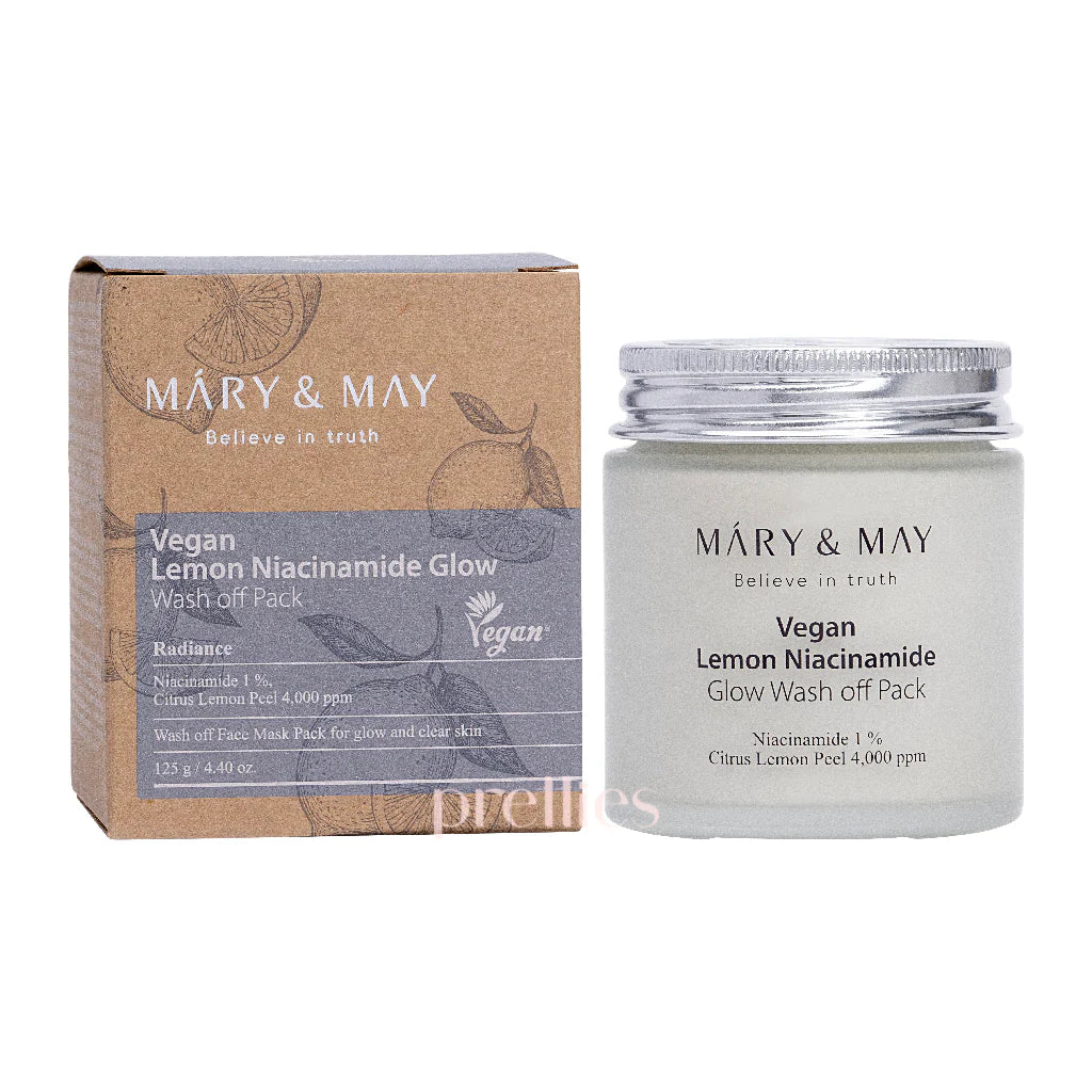 MARY&MAY LEMON NIACINAMIDE GLOW WASH OFF PACK 125G