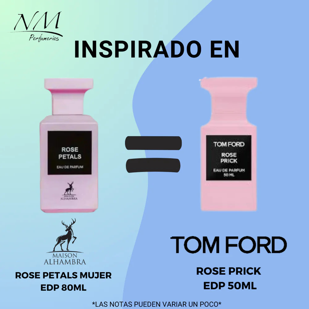 ALHAMBRA ROSE PETALS EDP 80ML (DUPE ROSE PRICK DE TOM FORD)