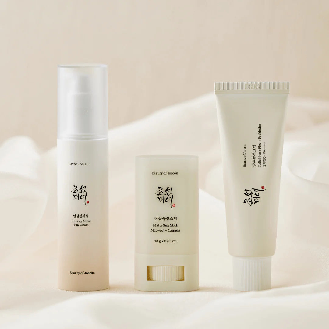 BEAUTY OF JOSEON PERFECT HANBANG SUN TRIO [RELIEF SUN + MATTE SUN STICK + SUN SERUM]