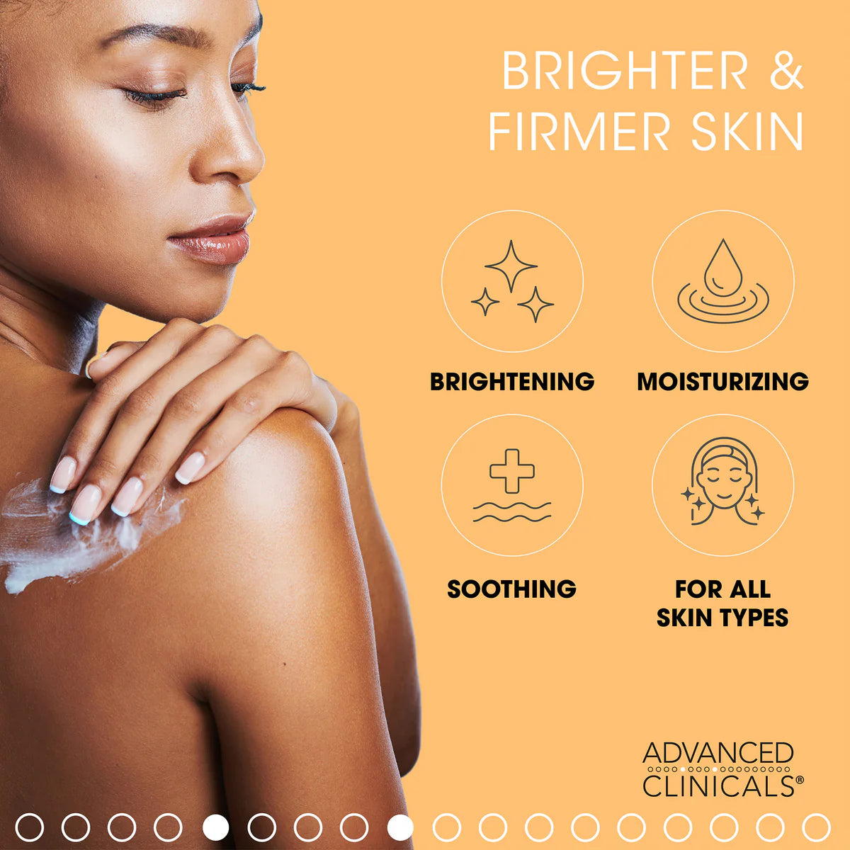 ADVANCED CLINICALS, VITAMINE C, CRÈME ÉCLAIRCISSANTE, FORMULE AVANCÉE, 454 G