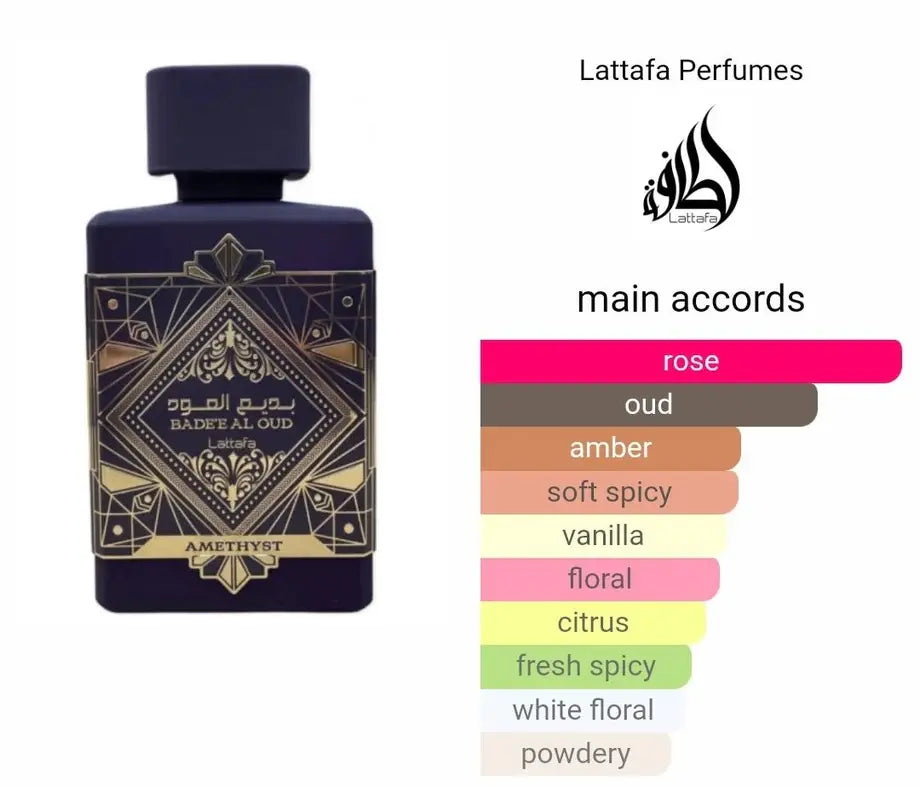 LATTAFA BADE'E AL OUD AMETHYST EDP 100ML ( DUPE ATOMIC ROSE - INITIO )