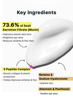 ADVANCED SNAIL PEPTIDE EYE CREAM ANTI CERNES 25ML