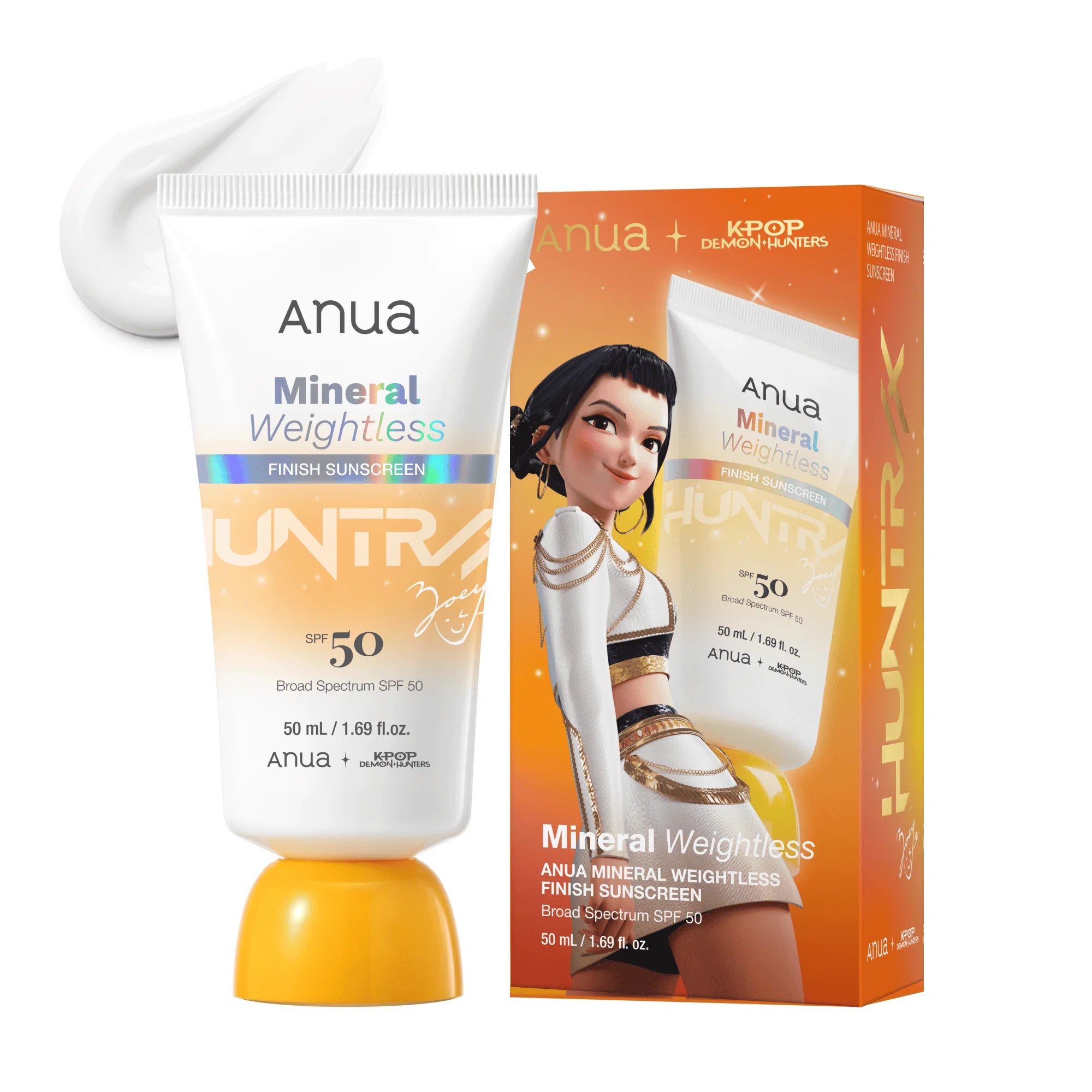 ANUA ×KPOP DEMON HUNTERS MINERAL WEIGHTLESS FINISH SUNSCREEN 50ML