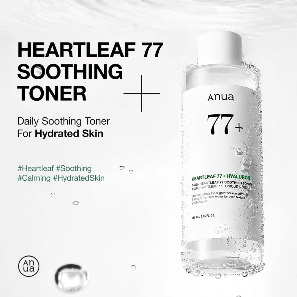 ANUA HEARTLEAF 77% SOOTHING TONER 250 ML (NEW)