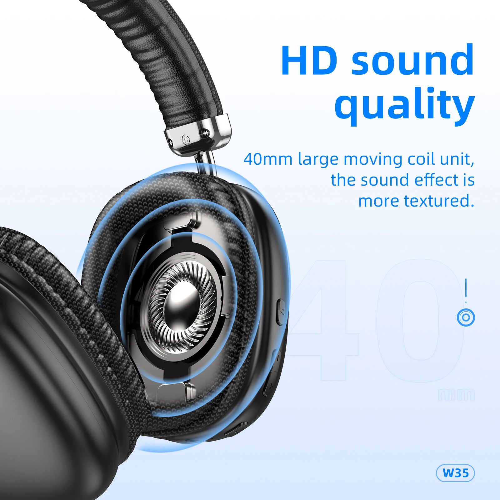 HOCO CASQUE SANS FIL W35 BLUTOOTH NOIR