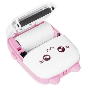 MINI IMPRIMANTE PORTABLE, THERMIQUE, SANS ENCRE, BLUETOOTH (ROSE).