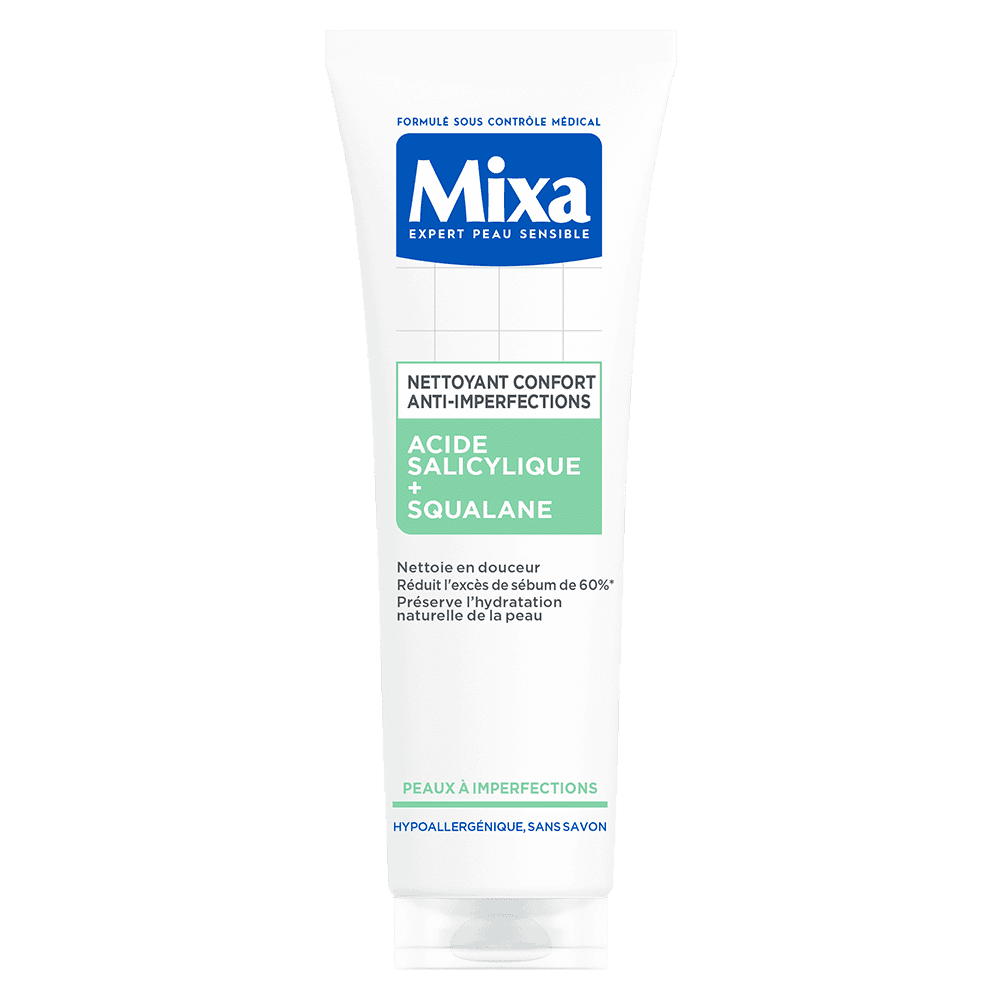 MIXA NETTOYANT CONFORT ANTI-IMPERFECTIONS À L'ACIDE SALICYLIQUE 150ML