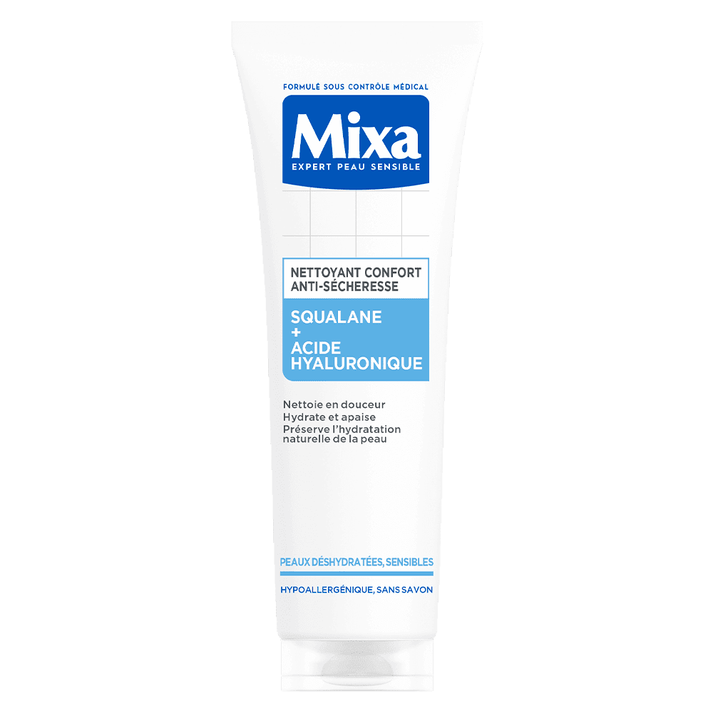 MIXA NETTOYANT CONFORT ANTI-SÉCHERESSE À L'ACIDE HYALURONIQUE 150ML