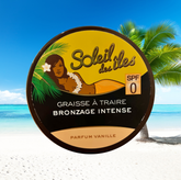 SOLEIL DES ILES GRAISSE À TRAIRE BRONZAGE INTENSE PARFUM VANILLE POT 150ML