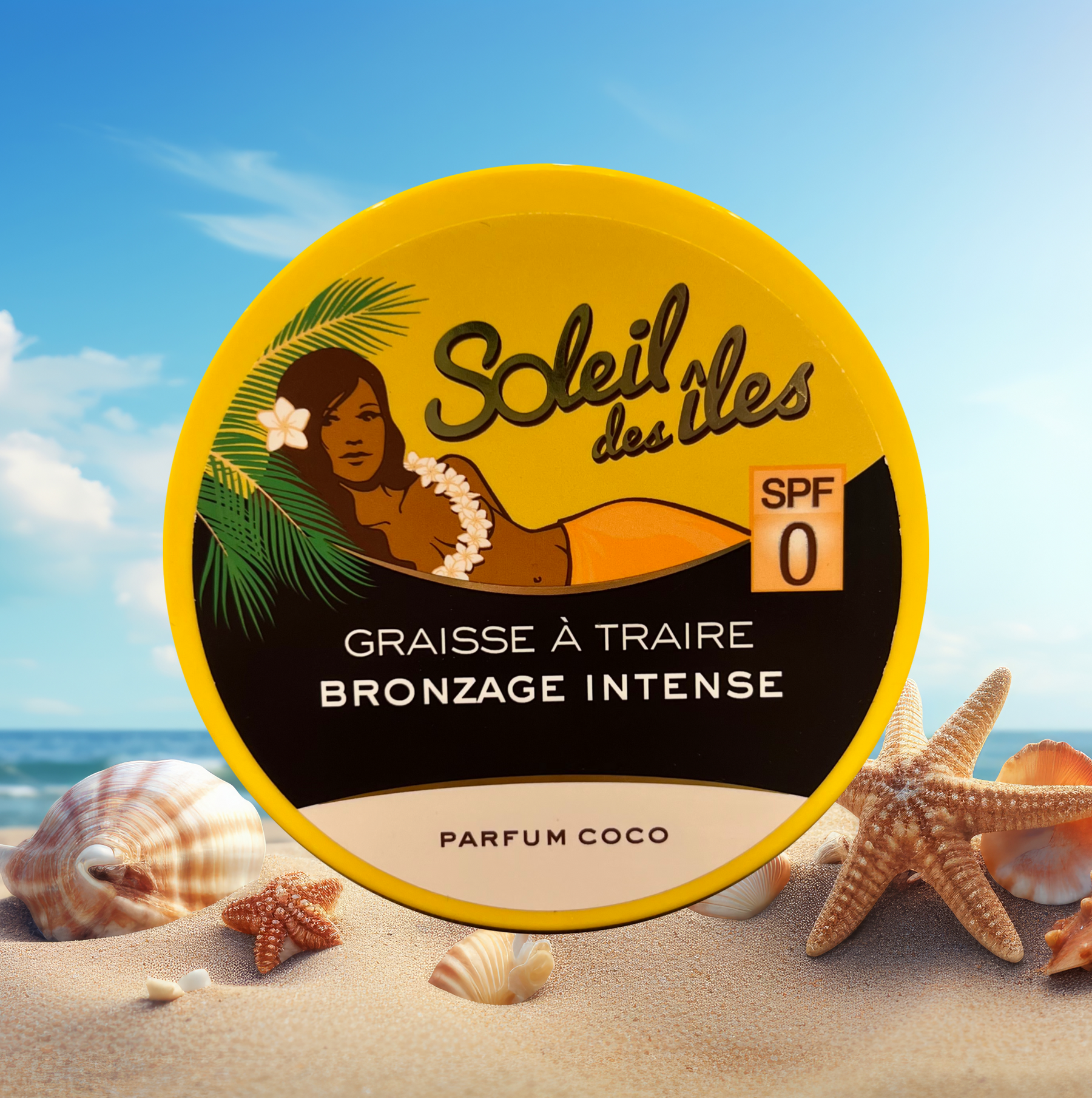 SOLEIL DES ILES GRAISSE À TRAIRE BRONZAGE INTENSE PARFUM COCO POT 150ML