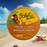 SOLEIL DES ILES GRAISSE A TRAIRE SCINTILLANTE  BRONZAGE SUBLIME MONOI DE TAHITI  PARFUM DES ILES POT 150ML