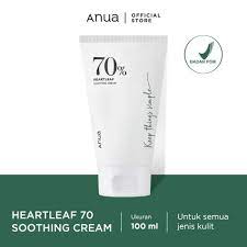 ANUA HEARTLEAF 70% SOOTHING CREAM POUR LES PEAUX SENSIBLES ET ACNÉIQUES 100Ml