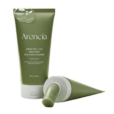 ARENCIA GREEN TEA +LHA DEEP PORE RICE CAKE CLEANSER 150G