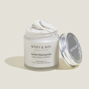 MARY&MAY LEMON NIACINAMIDE GLOW WASH OFF PACK 125G