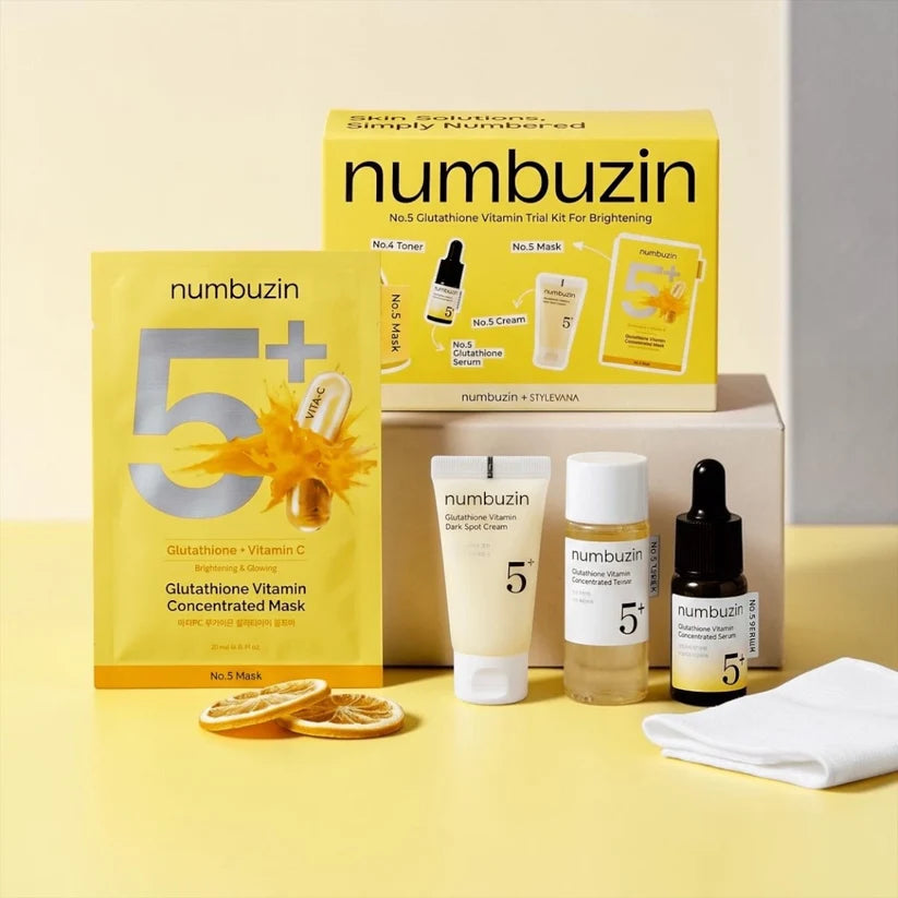NUMBUZIN NO 05 GLUTATHIONE VITAMIN TRIAL KIT FOR BRIGHTENING 4PCS