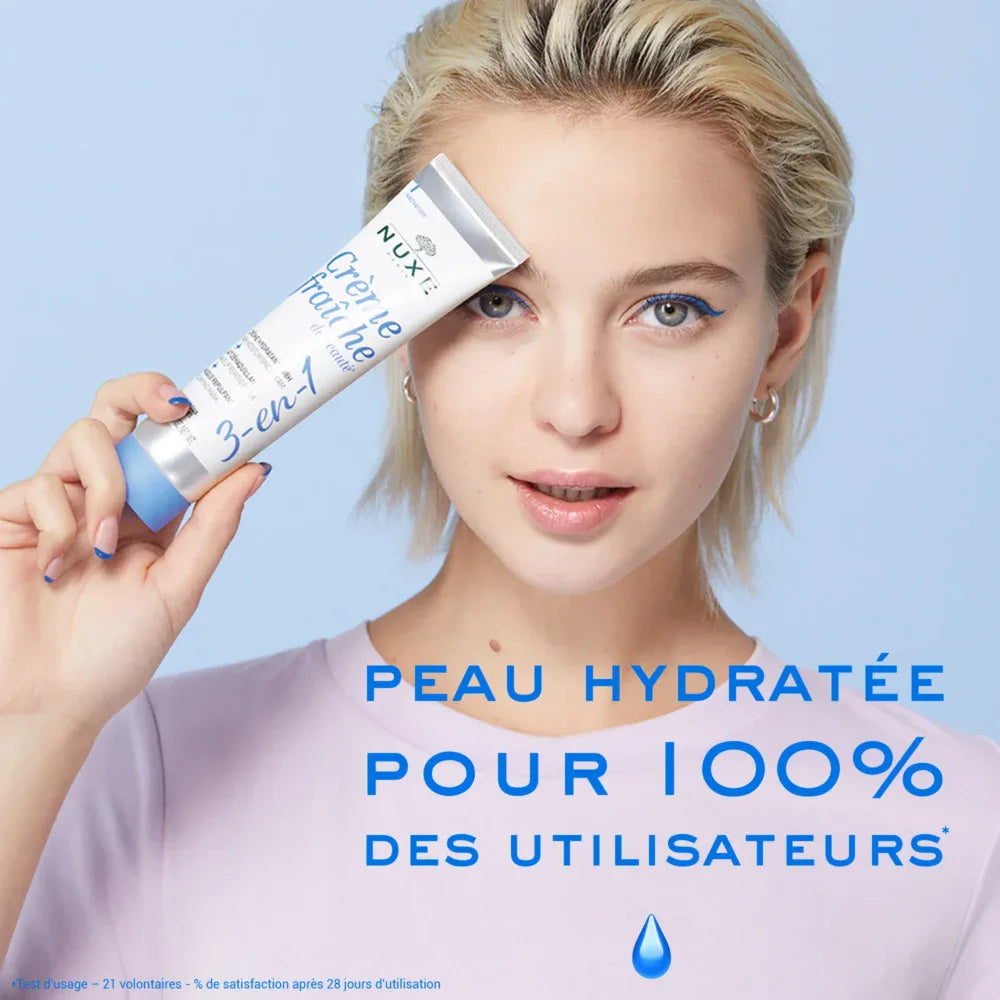 NUXE CRÈME FRAÎCHE DE BEAUTÉ 3 EN 1 CRÈME HYDRATANTE 48H 100ML