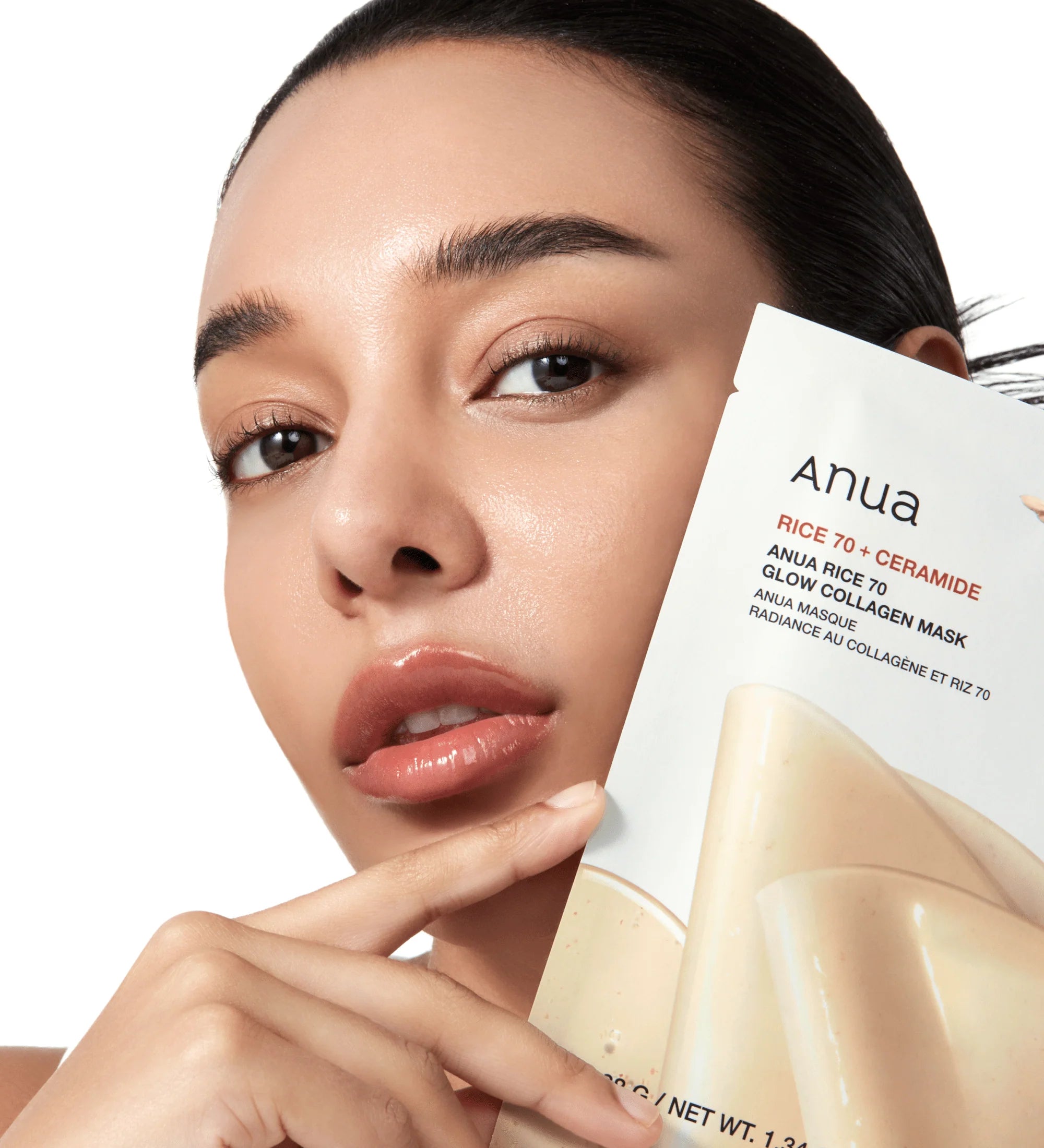ANUA RICE 70 CERAMIDE GLOW COLLAGEN MASK 30G