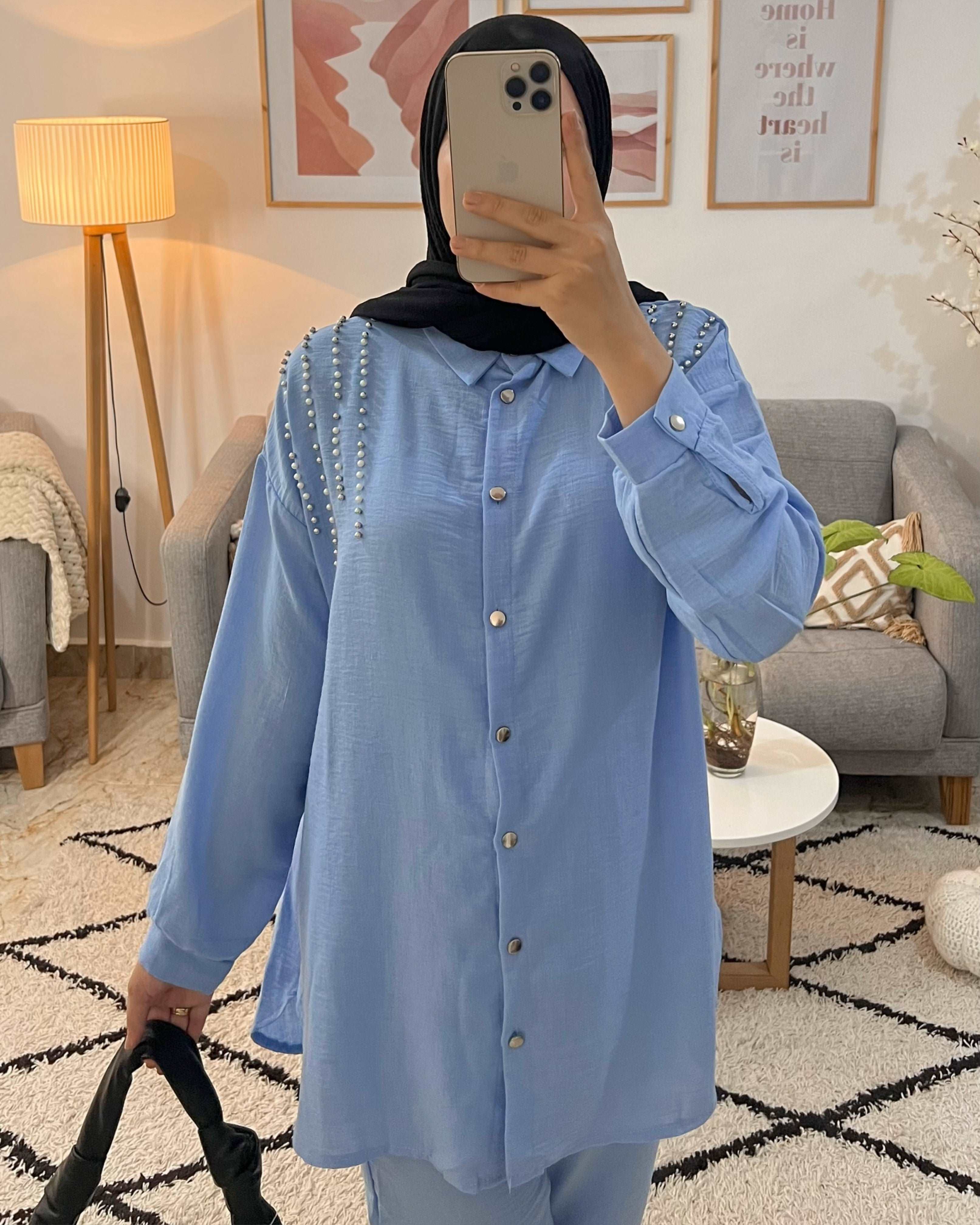 ENSEMBLE CONFORT COULEUR BLEU CIEL - Premium ENSEMBLE from DION - Just DA 5500! Shop now at DION