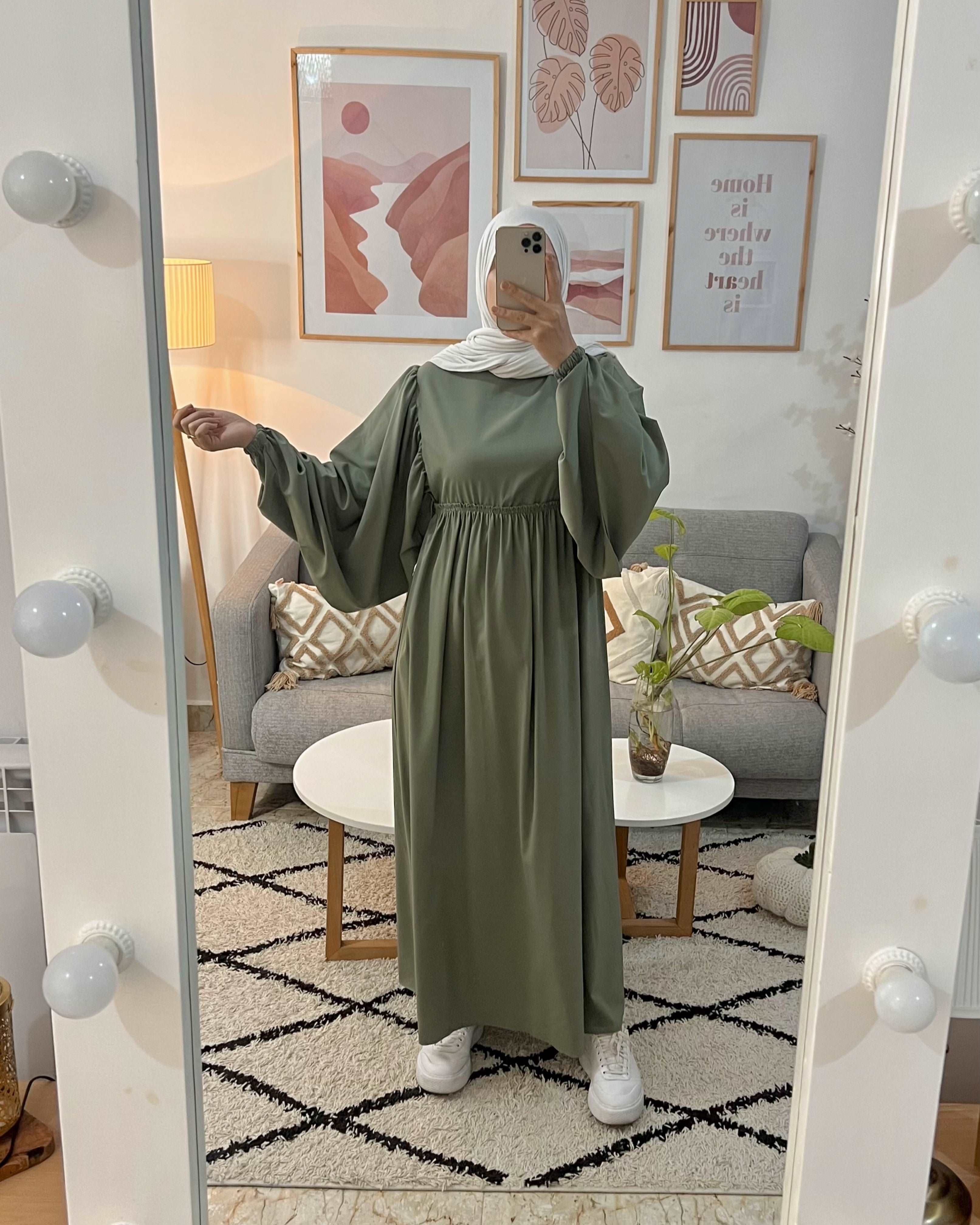HIJAB MANCHES LARGES COULEUR MINT