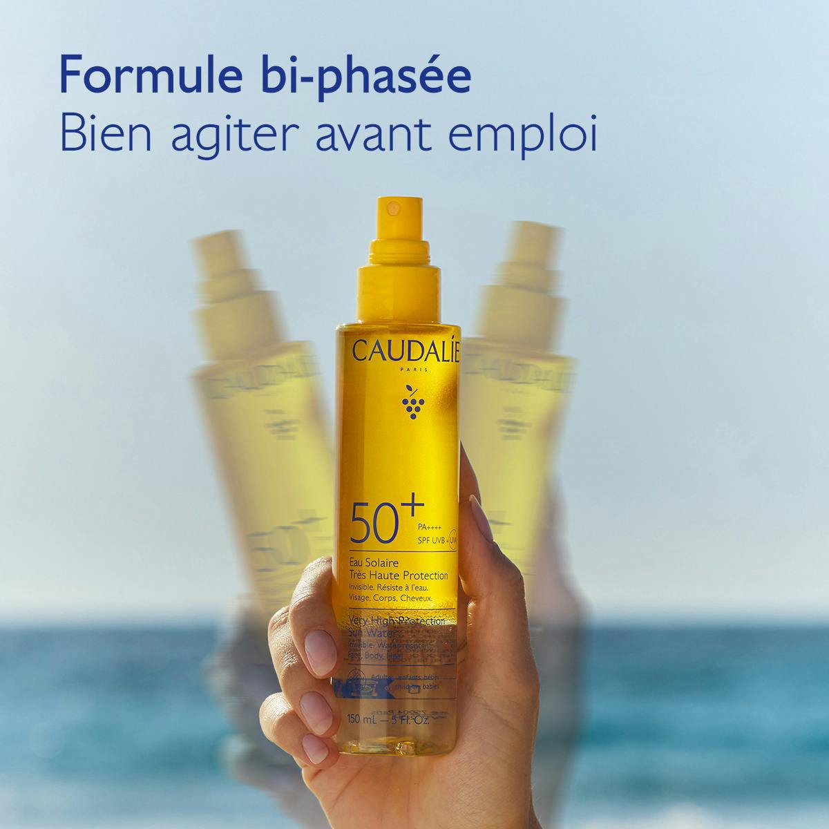 CAUDALIE EAU SOLAIRE  TRÈS HAUTE PROTECTION SPF50+  150ML