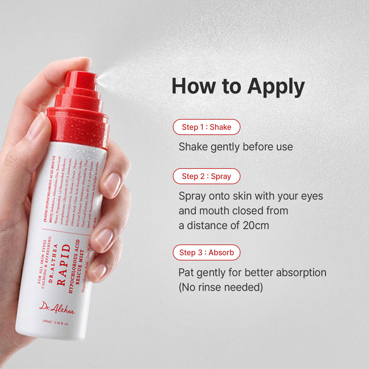 DR.ALTHEA RAPID HYPOCHROLOUS ACID RESCUE MIST 100ML