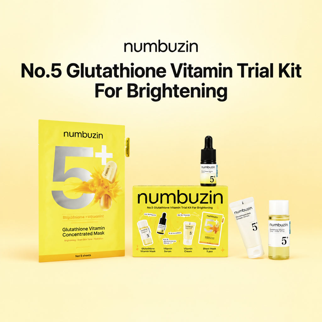 NUMBUZIN NO 05 GLUTATHIONE VITAMIN TRIAL KIT FOR BRIGHTENING 4PCS