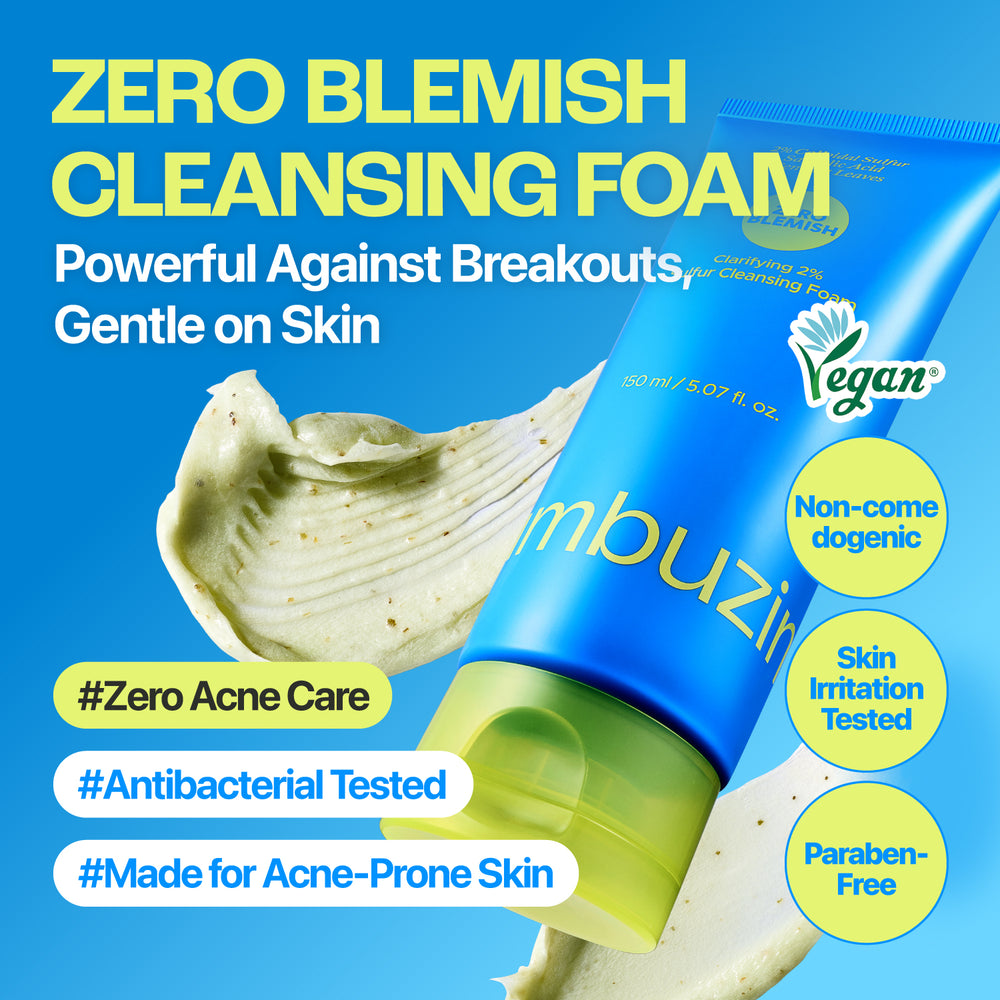NUMBUZIN ZERO BLEMISH CLARIFYING 2% SULFUR CLEANSING FOAM 150 ML