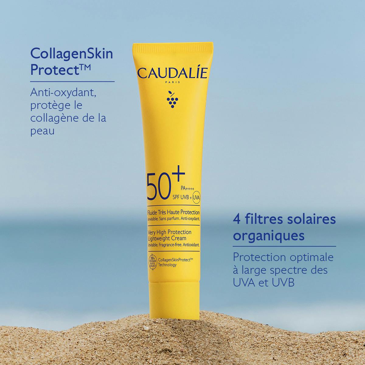 CAUDALIE FLUIDE TRÈS HAUTE PROTECTION INVISIBLE SPF50+ 40ML