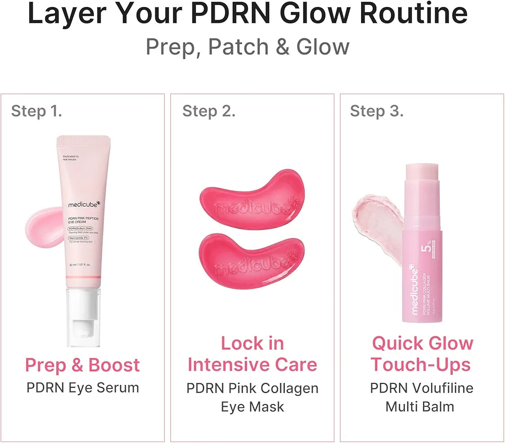 MEDICUBE PDRN PINK COLLAGEN JELLY EYE MASK 1 PAIRES