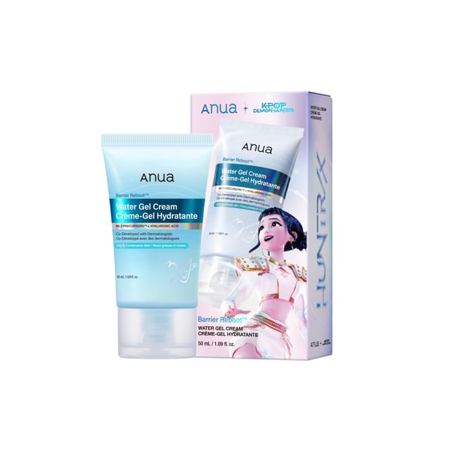 ANUA × KPOP DEMON HUNTERS BARRIER REBOOT WATER GEL CREAM  FOR OILY AND COMBINATION SKIN 50ML