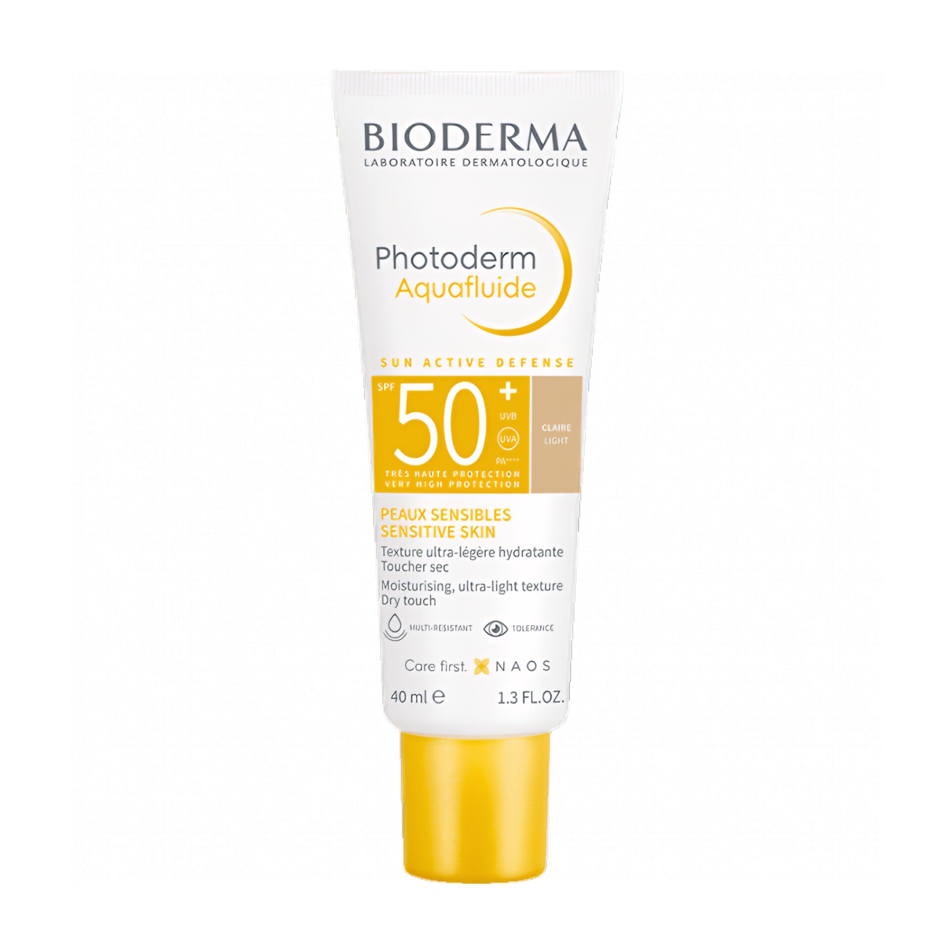 BIODERMA PHOTODERM AQUAFLUIDE SUN ACTIVE DEFENSE SPF50+ 40 ML ( CLAIRE LIGHT)