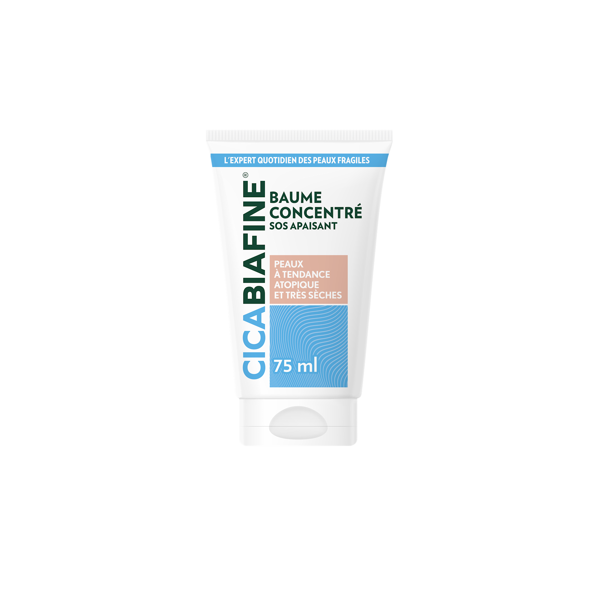 CICABIAFINE BAUME CONCENTRÉ SOS APAISANT PEAUX À TANDANCE ATOPIQUE ET TRÈS SÈCHES 75 ML