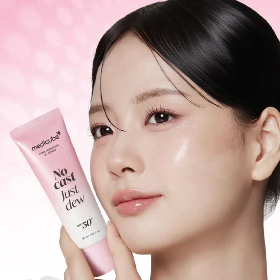 MEDICUBE PDRN HYDRATING UV SERUM SPF 50+ PA+++ (NO CAST JUST DEW) 50ML