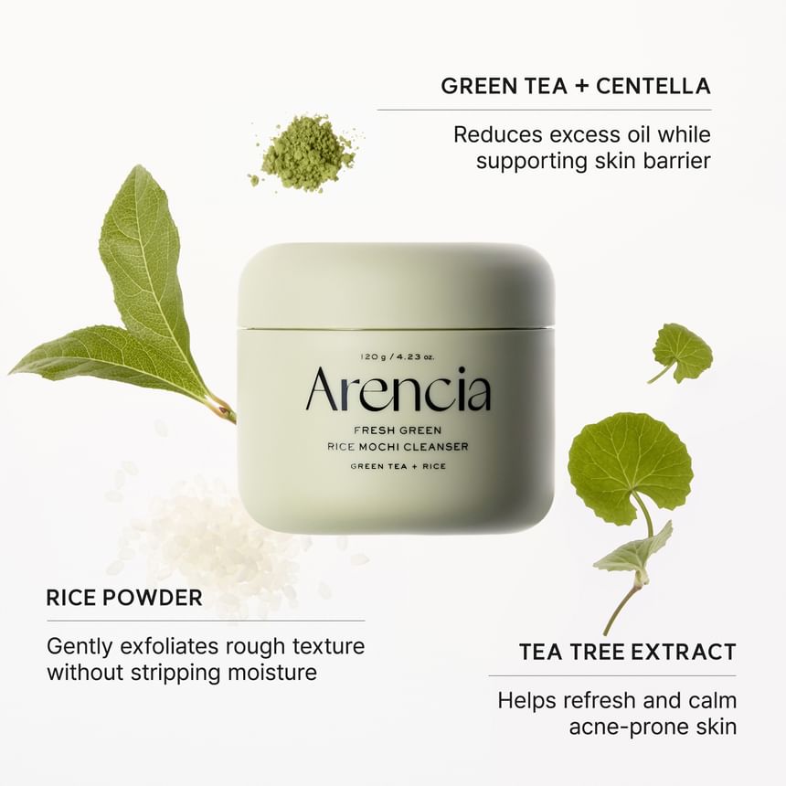 ARENCIA FRESH GREEN RICE MOCHI CLEANSER 120G (NEW)