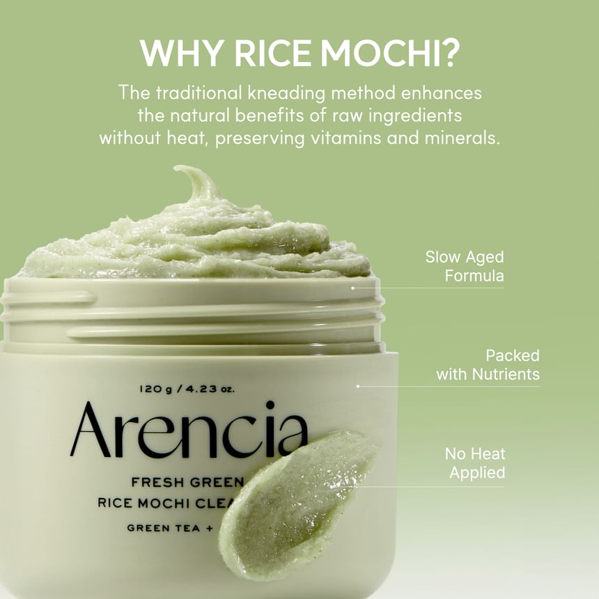 ARENCIA FRESH GREEN RICE MOCHI CLEANSER 120G (NEW)