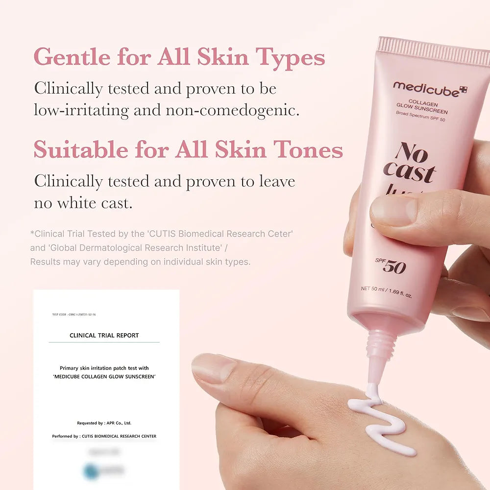 MEDICUBE COLLAGEN GLOW SUNSCREEN SPF50++++ NO CAST JUST GLOW 50ML