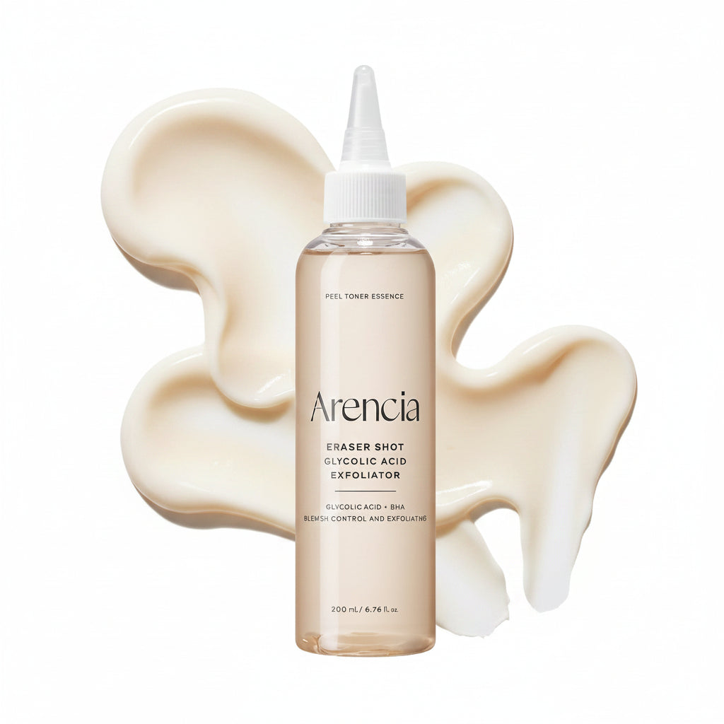 ARENCIA ERASER SHOT GLYCOLIC ACID EXFOLIATOR PEEL TONER ESSENCE 200 ML
