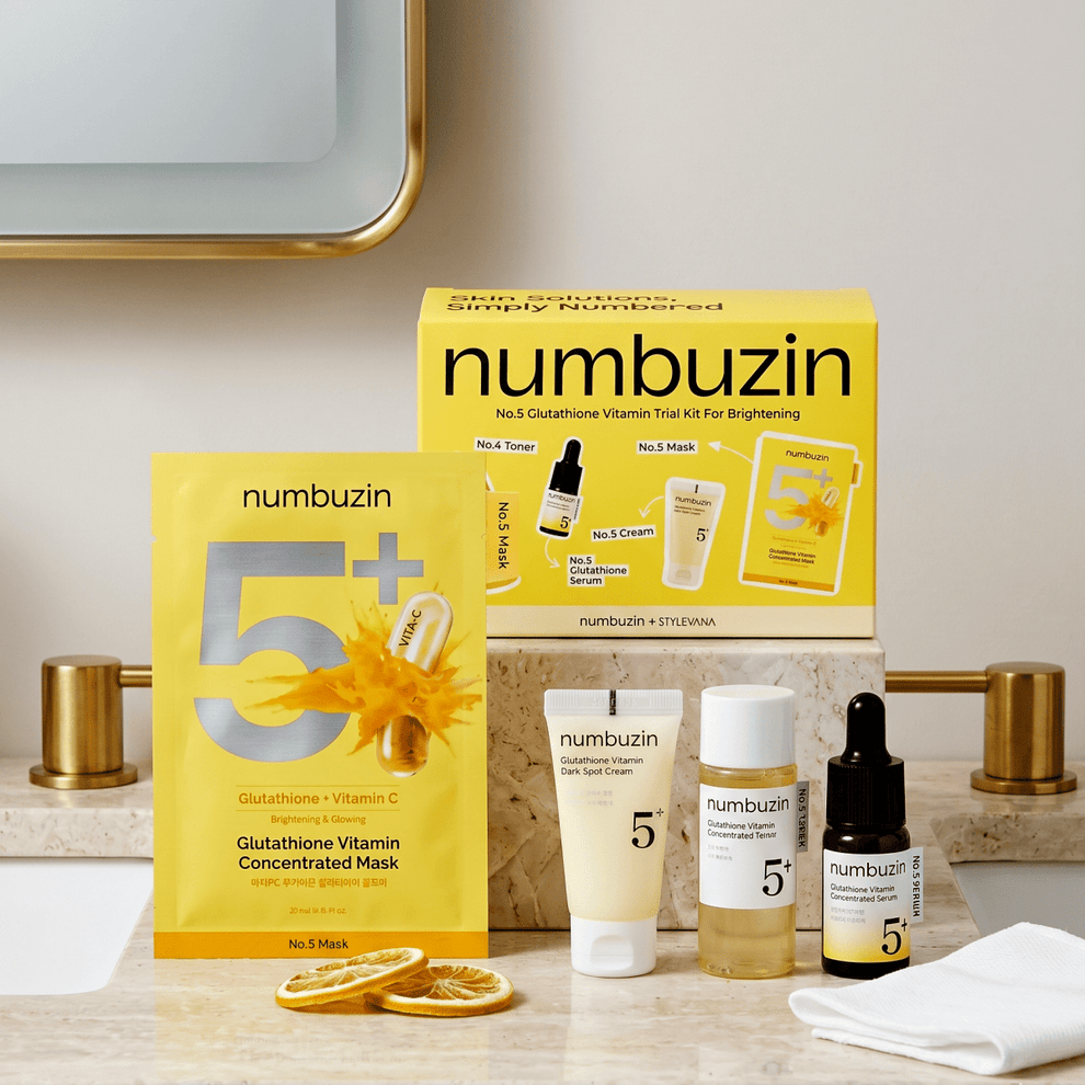 NUMBUZIN NO 05 GLUTATHIONE VITAMIN TRIAL KIT FOR BRIGHTENING 4PCS