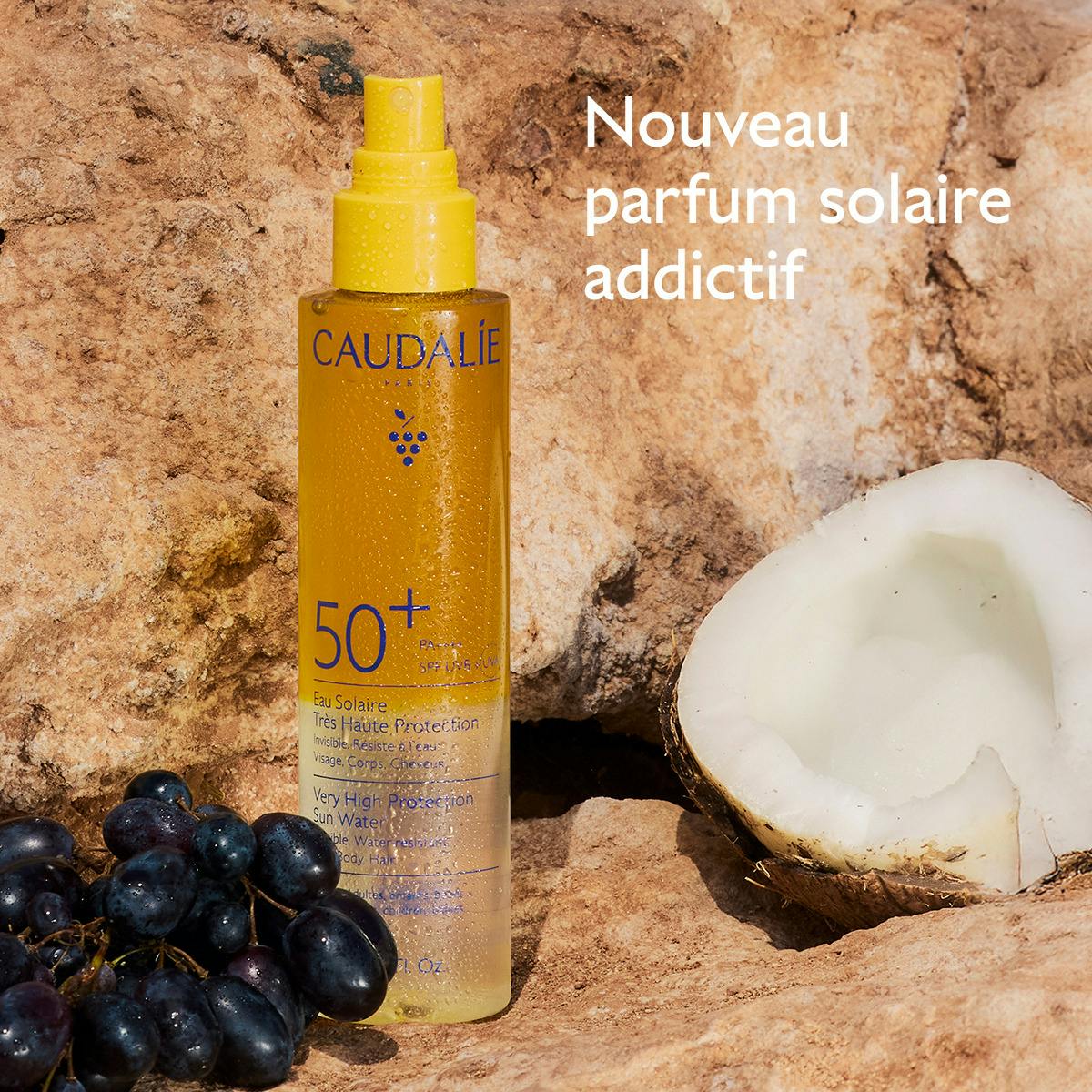 CAUDALIE EAU SOLAIRE  TRÈS HAUTE PROTECTION SPF50+  150ML