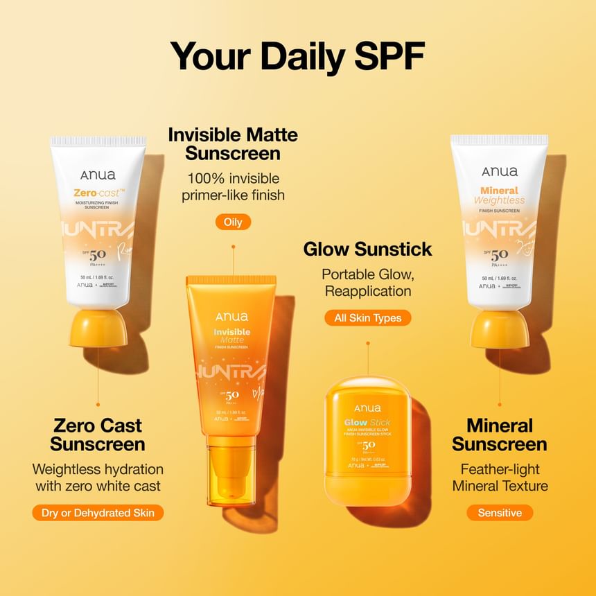 ANUA × KPOP DEMON HUNTERS INVISIBLE MATTE FINISH SUNSCREEN 50ML