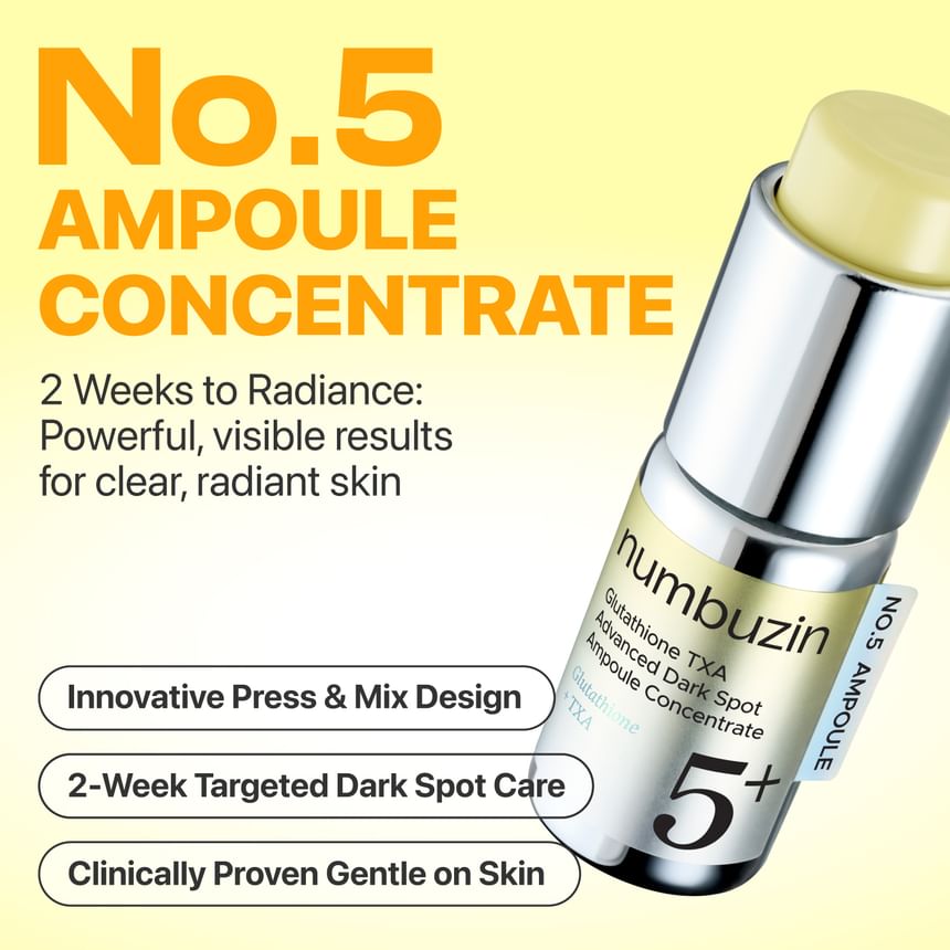 NUMBUZIN 5 GLUTATHIONE TXA ADVANCED DARK SPOT AMPOULE CONCENTRATE 10G