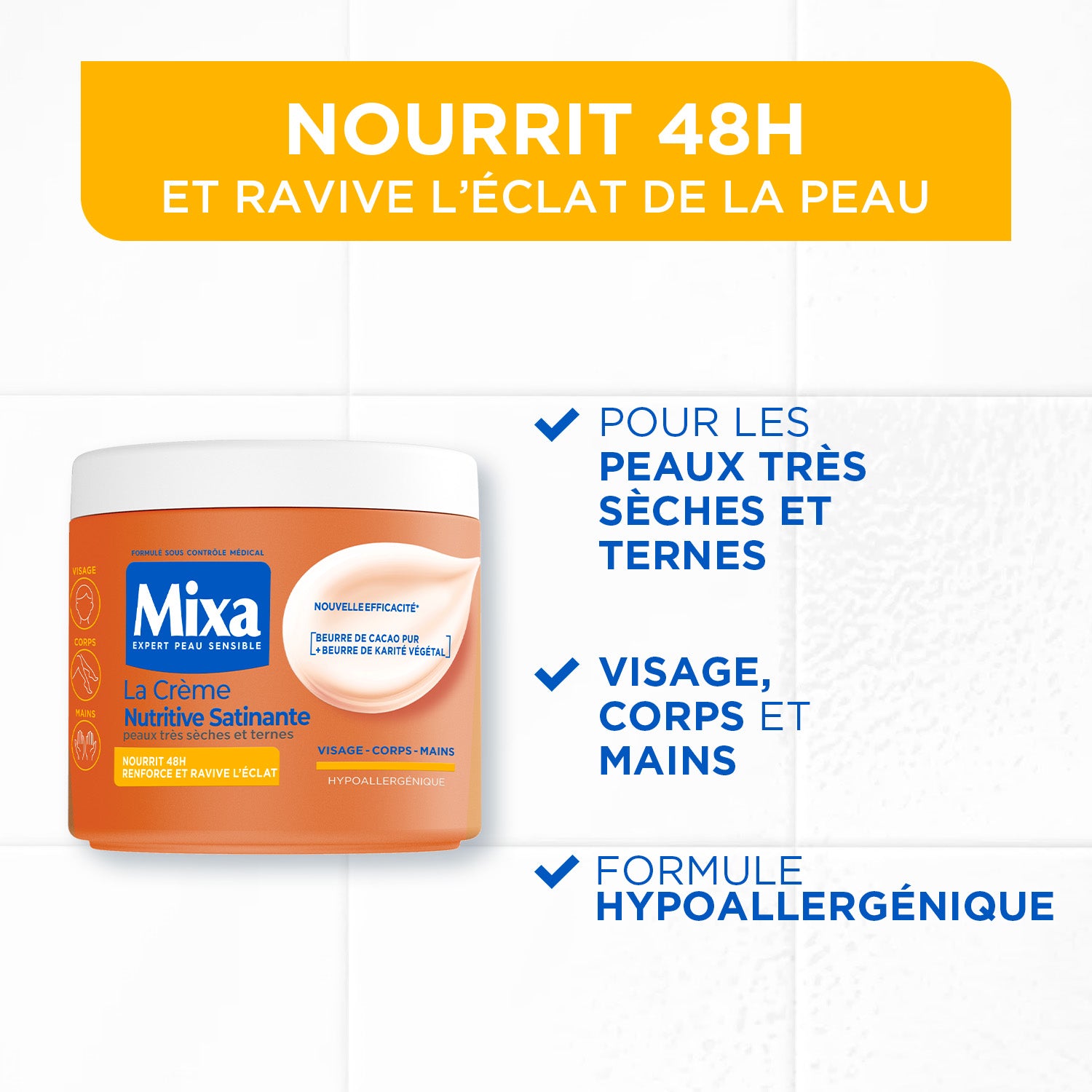 MIXA LA CRÈME NUTRITIVE SATINANTE 400ML
