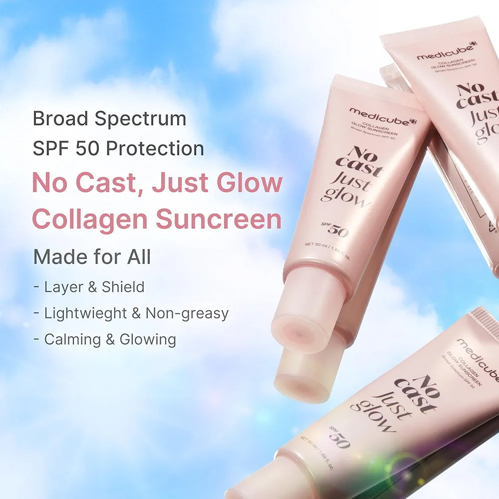MEDICUBE COLLAGEN GLOW SUNSCREEN SPF50++++ NO CAST JUST GLOW 50ML