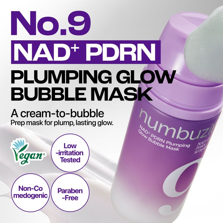 NUMBUZIN 9 NAD+PDRN PLUMPING GLOW BUBBLE MASK 85ML