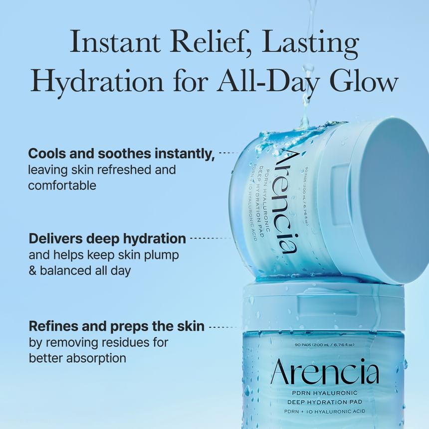 ARENCIA PDRN HYALURONIC DEEP HYDRATION PAD 90 PADS 200ML