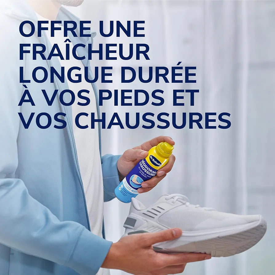 DR.SCHOLL'S DÉODORANT CHAUSSURES PROTECTION ANTI-ODEUR 48H 150 ML