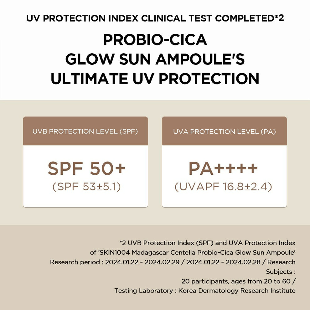MADAGASCAR CENTELLA PROBIO-CICA GLOW SUN AMPOULE SPF50+ PA++++ 50ML