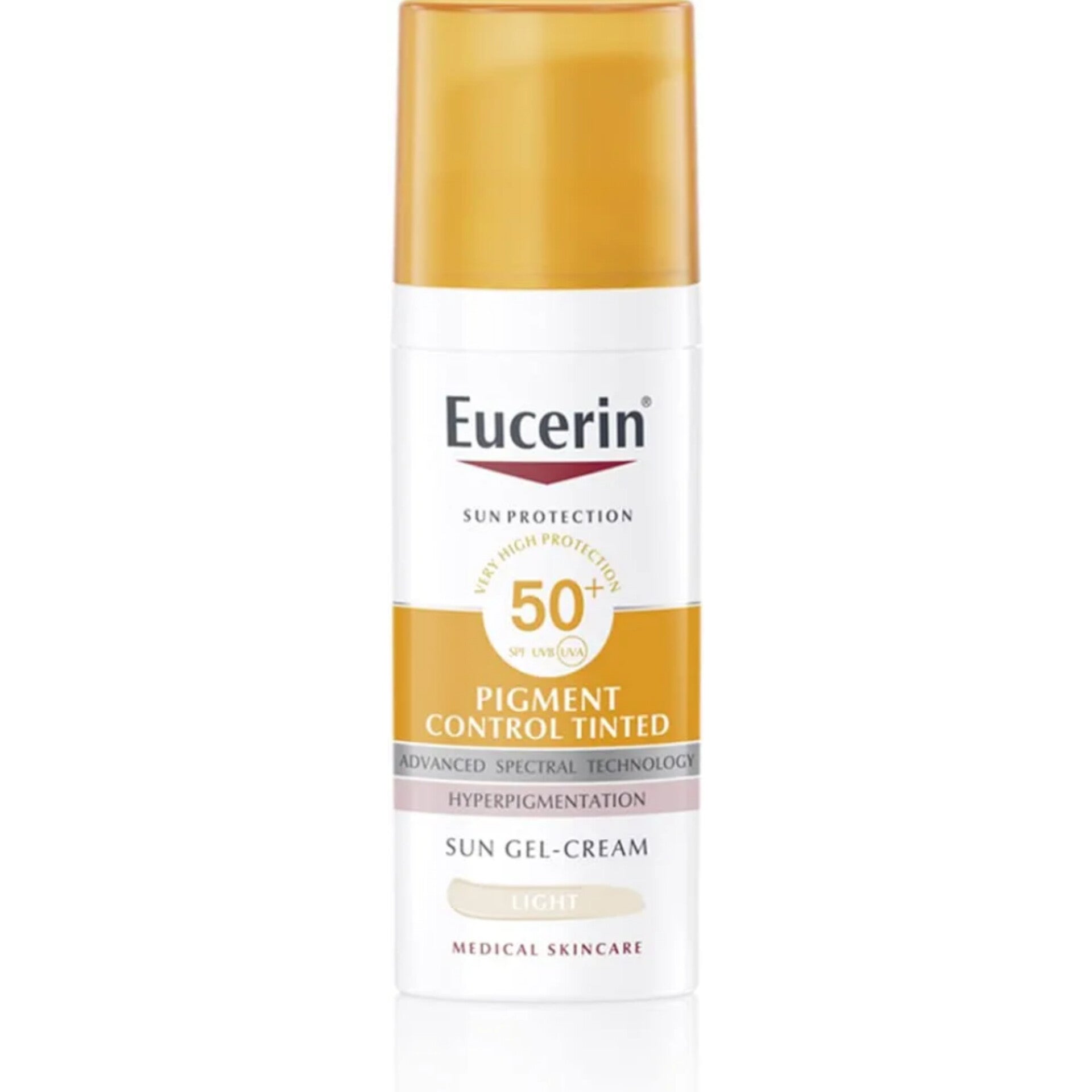 EUCERIN PIGMENT CONTROL TEINTED  SUN GEL CREAM LIGHT 50 ML